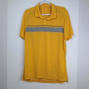 Lululemon Athletica men's evolution short sleeve popover shirt, sz M (PTP 20")